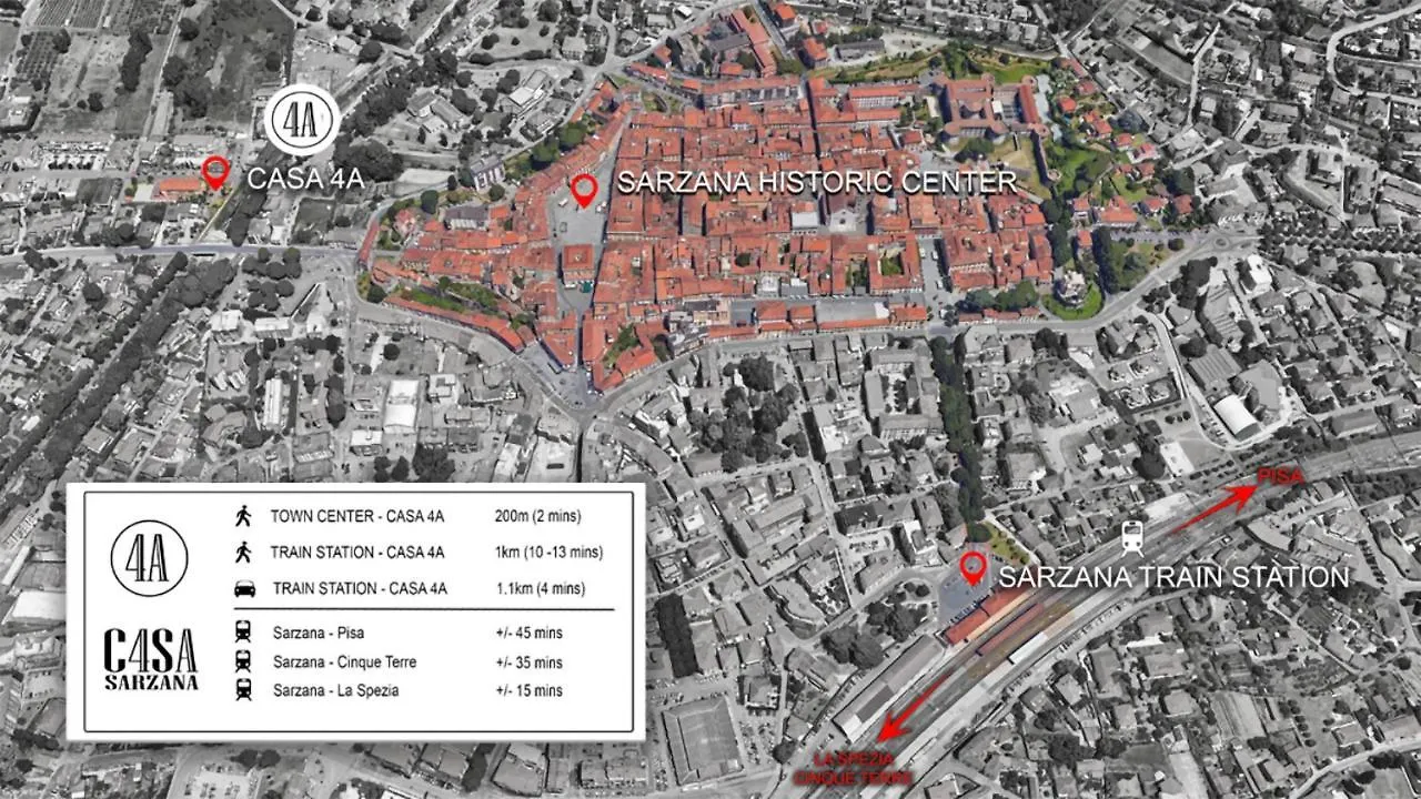 Casa 4A Sarzana Center 公寓